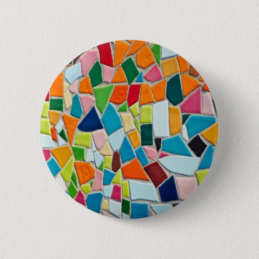 Bright Mosaic Tiles Button (Vorderseite)