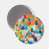 Bright Mosaic Tiles Magnet (Vorderseite/Rückseite)