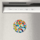 Bright Mosaic Tiles Magnet (In Situ (Geschirrspüler))