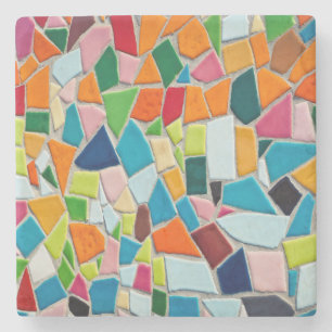 Bright Mosaic Tiles Steinuntersetzer