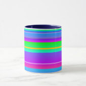 Bright multicolor kreativ gestreift tasse (Zentrum)