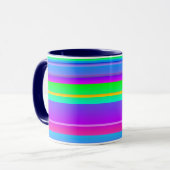 Bright multicolor kreativ gestreift tasse (Vorderseite Links)