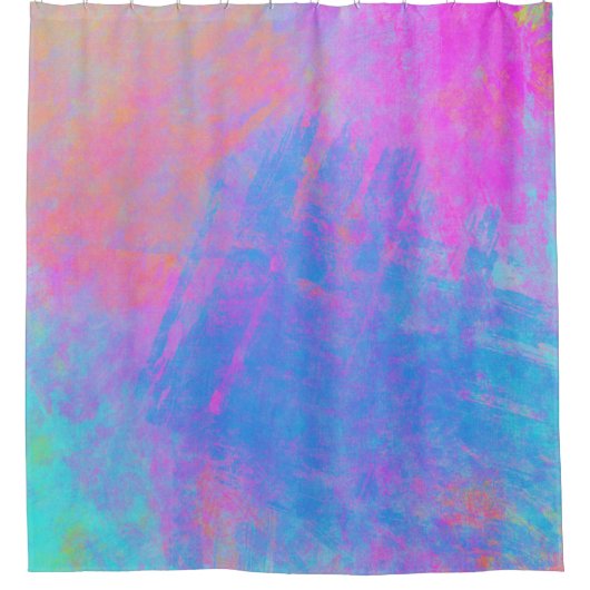 Bright Multicolor Splashes Duschvorhang (Vorderseite)