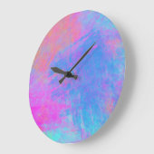 Bright Multicolor Splashes Große Wanduhr (Winkel)