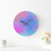 Bright Multicolor Splashes Große Wanduhr (Zuhause)