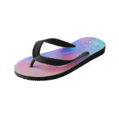 Bright Multicolor Splashes Kinderbadesandalen (Schrägansicht)