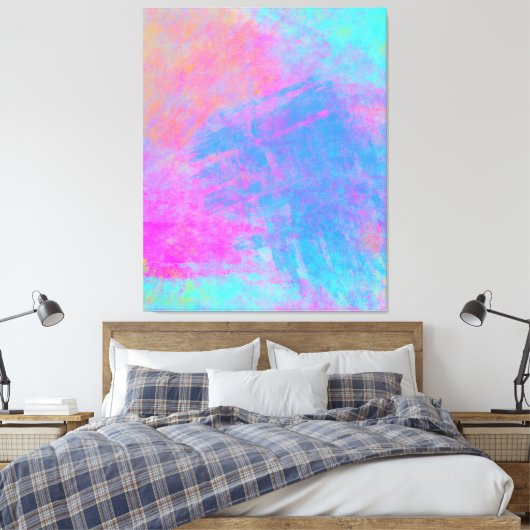 Bright Multicolor Splashes Leinwanddruck (Insitu (Schlafzimmer))