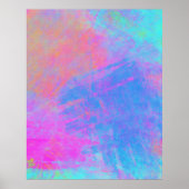 Bright Multicolor Splashes Poster (Vorne)
