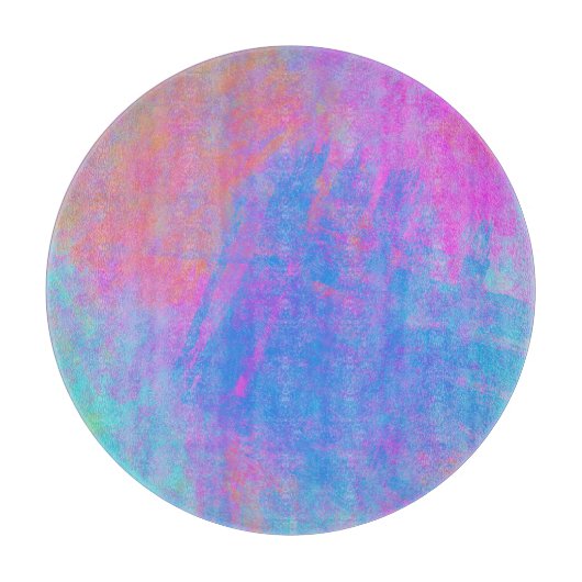 Bright Multicolor Splashes Schneidebrett (Vorderseite)