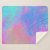 Bright Multicolor Splashes Sherpadecke (Vorderseite (Horizontal))