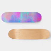 Bright Multicolor Splashes Skateboard (Horizontal)