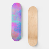 Bright Multicolor Splashes Skateboard (Vorderseite)