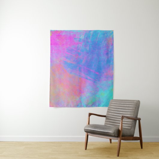 Bright Multicolor Splashes Wandteppich (Beispiel)