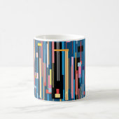 bright multicolored abstract pattern of stripes kaffeetasse (Mittel)