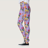 Bright Multicolored Roses In Rainbow Shades  Leggings (Links)