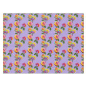 Bright Multicolored Roses In Rainbow Shades  Tischdecke (Vorderseite (Horizontal))