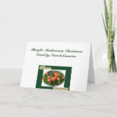 Bright Mushrooms Weihnachtskarte Feiertagskarte (Rückseite)