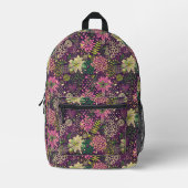 Bright Muster Bedruckter Rucksack (Vorderseite)