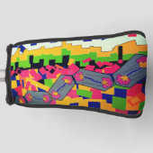 Bright Muster Golf Headcover (Vorderseite)