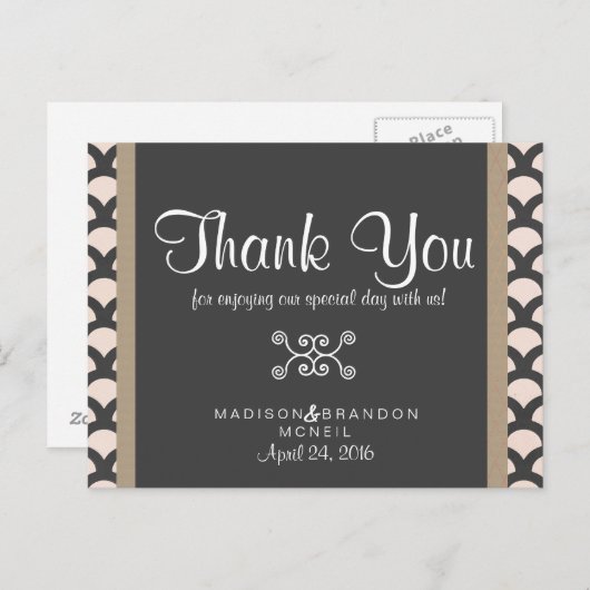 Bright N Beautiful Danke Card Postkarte (Vorne/Hinten)