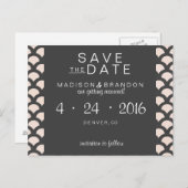 Bright N Beautiful Save the Date Ankündigungspostkarte (Vorne/Hinten)