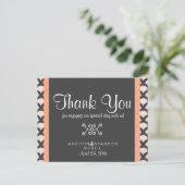 Bright N Beautiful Thank You Card Postkarte (Stehend Vorderseite)