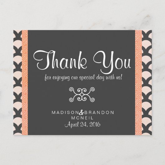 Bright N Beautiful Thank You Card Postkarte (Vorderseite)