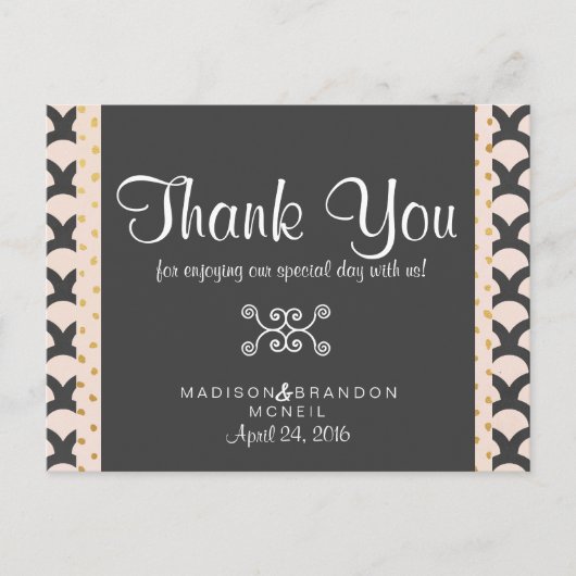 Bright N Beautiful Thank You Card Postkarte (Vorderseite)