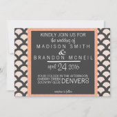 Bright N Beautiful Wedding Einladung (Vorderseite)