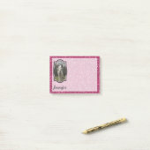 Bright N Sparkling Llama in Hot Pink Post-it Klebezettel (Auf Schreibtisch)