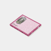 Bright N Sparkling Llama in Hot Pink Post-it Klebezettel (angewinkelt)