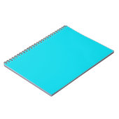 Bright Neon Aquamarin Blue Notebook Notizblock (Linke Seite)