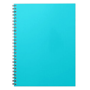 Bright Neon Aquamarin Blue Notebook Notizblock