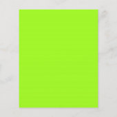 Bright Neon Chartreuse Green Flyer (Hinten)