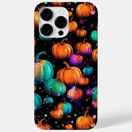 BRIGHT NEON COLORED HALLOWEEN PUMPKINS Case-Mate iPhone HÜLLE (Rückseite)