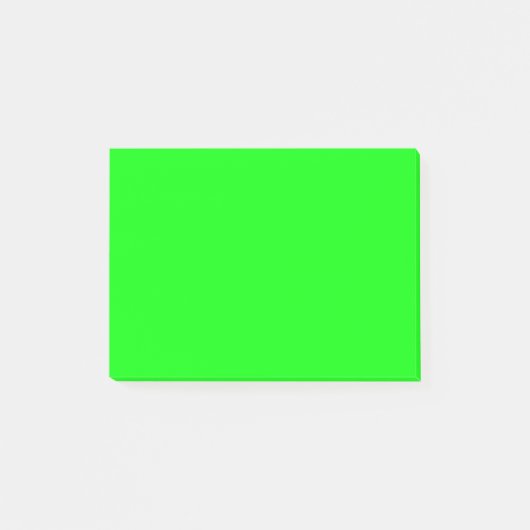 Bright Neon Green Post-it Klebezettel (Vorderseite)