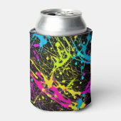 Bright Neon Paint Spritzer Dosenkühler (Kanne Vorderseite)