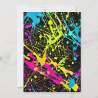 Bright Neon Paint Spritzer