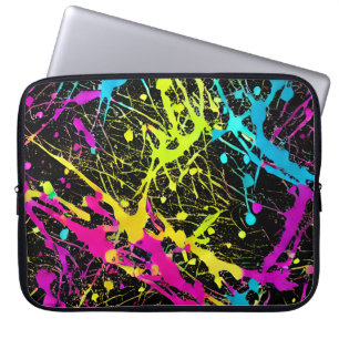 Bright Neon Paint Spritzer Laptopschutzhülle