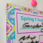 Bright Neon Pink Lime Green Blue Türkise Plane Memoboard<br><div class="desc">Bright Neon Pink Lime Green Blue Türkis Planner Dry Erase Board. Eine kühne und farbenfrohe Checkliste. Ein hübscher Organisator. Ändern Sie die Rückseite, je nachdem, wo Sie gewollt haben, um es aufzuhängen. Verwenden Sie die Schaltfläche Personalisieren, um den Text oben zu bearbeiten. Ideal für Projekte, die Verfolgung von Hobbys und...</div>