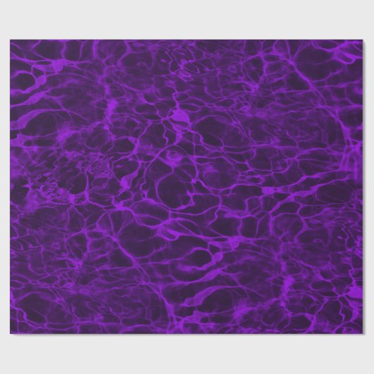 Bright Neon Purple Flaming Water Geschenkpapier (Flach)