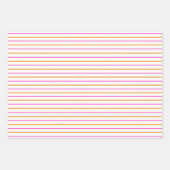 Bright Neon Sonnenscheinstreifen und Punkte Geschenkpapier Set (Vorderseite 2)