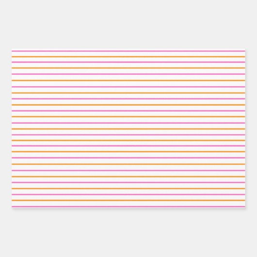 Bright Neon Sonnenscheinstreifen und Punkte Geschenkpapier Set (Vorderseite 2)