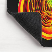 Bright Neon Topography Sound Wave Tech Mousepad (Ecke)