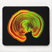 Bright Neon Topography Sound Wave Tech Mousepad (Vorne)