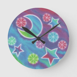 Bright Night clock round Runde Wanduhr