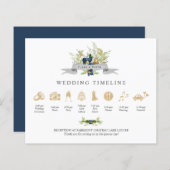 Bright Oak | Blue Gold Wedding Timeline V1 (Vorne/Hinten)