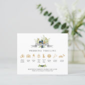 Bright Oak | Gold Wedding Timeline und Programm V1 (Stehend Vorderseite)