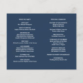 Bright Oak | Gold Wedding Timeline und Programm V1 (Rückseite)