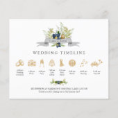 Bright Oak | Gold Wedding Timeline und Programm V1 (Vorderseite)